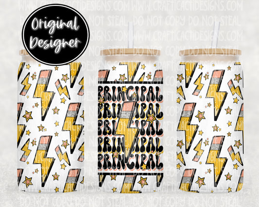 Principal Pencil Bolt 16 oz Tumbler Wrap Digital Download