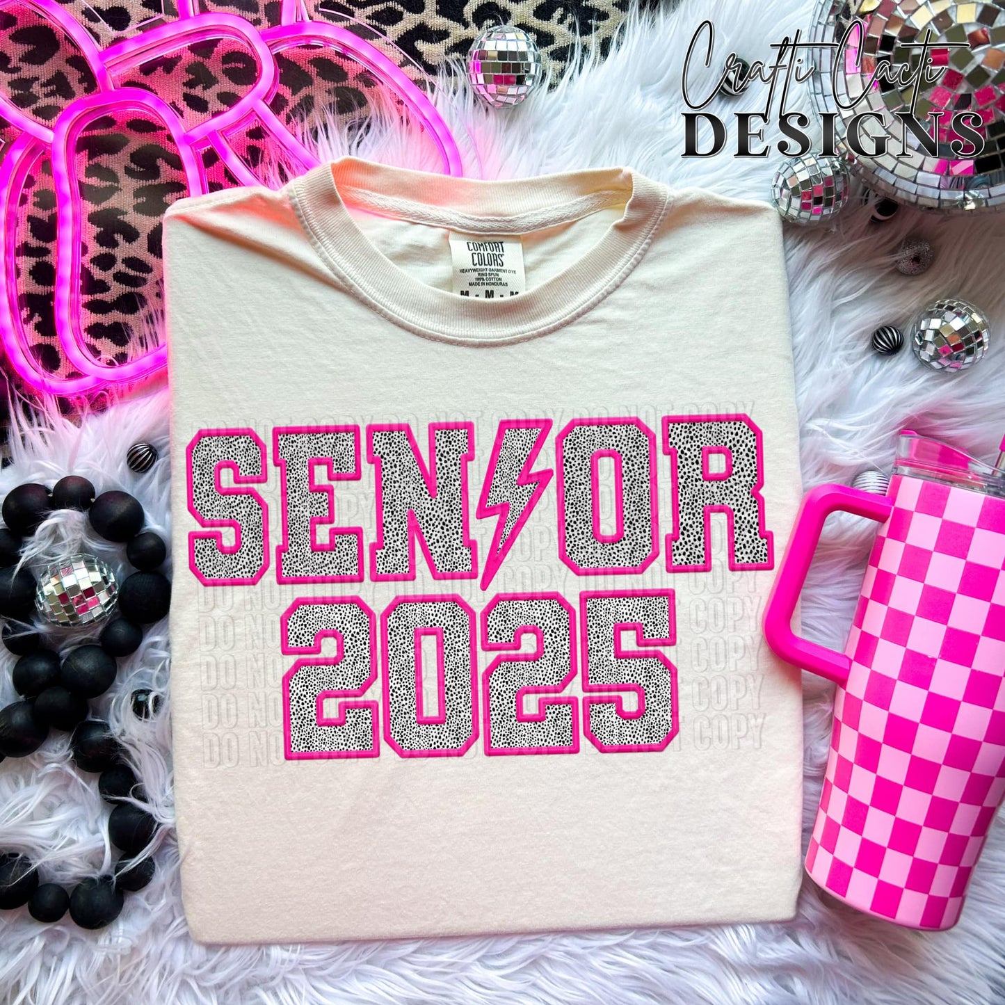 Senior 2025 Faux Embroidery Digital Download