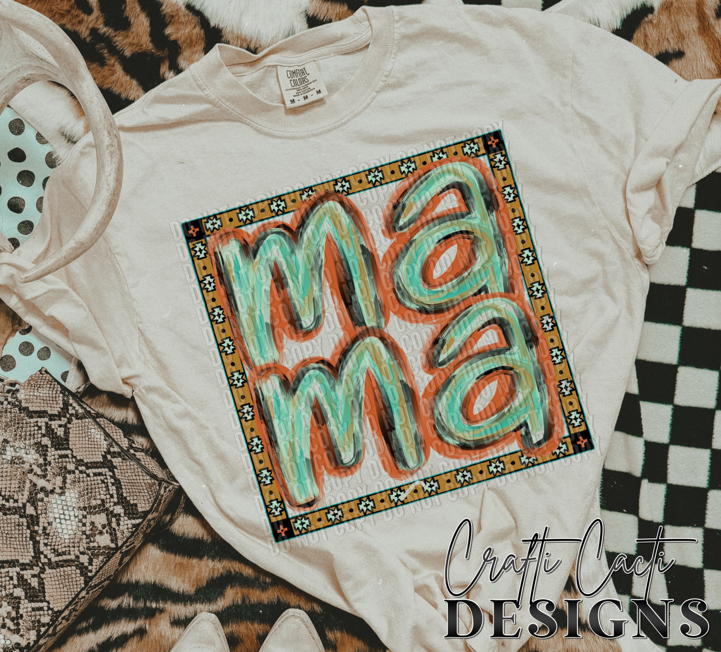 Mama Hand Painted Aztec Digital Download