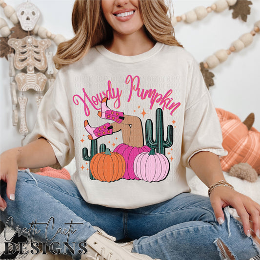 Howdy Pumpkin - All Color Variations Included - Digital Download