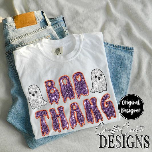 Boo Thang Sequin Embroidery Digital Download