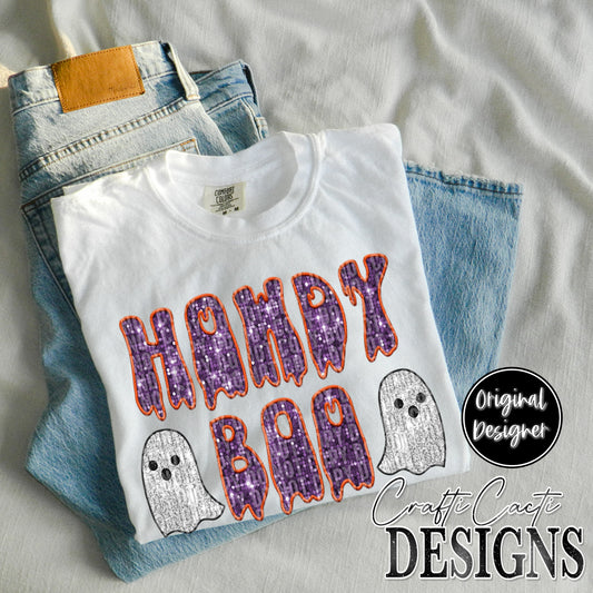 Howdy Boo Sequin Embroidery Digital Download
