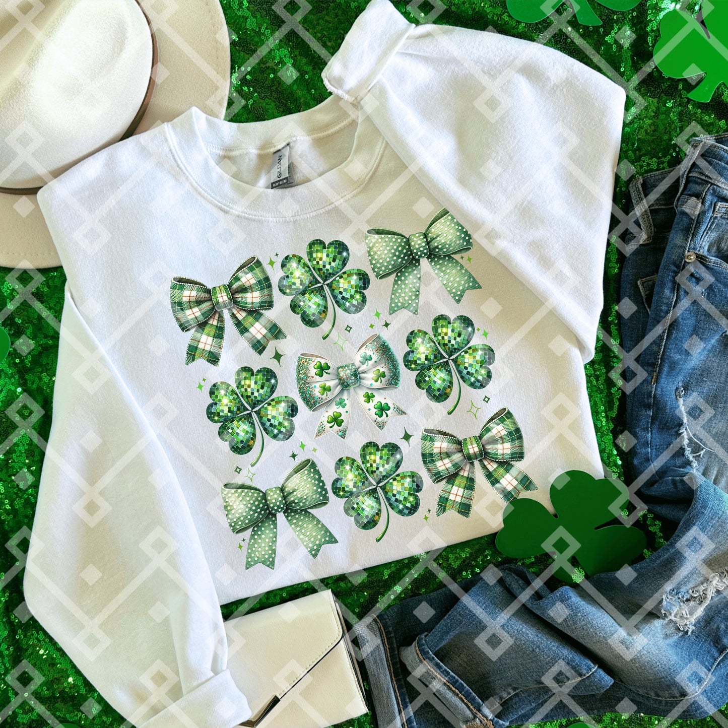 Shamrock Coquette Bows - Digital Download