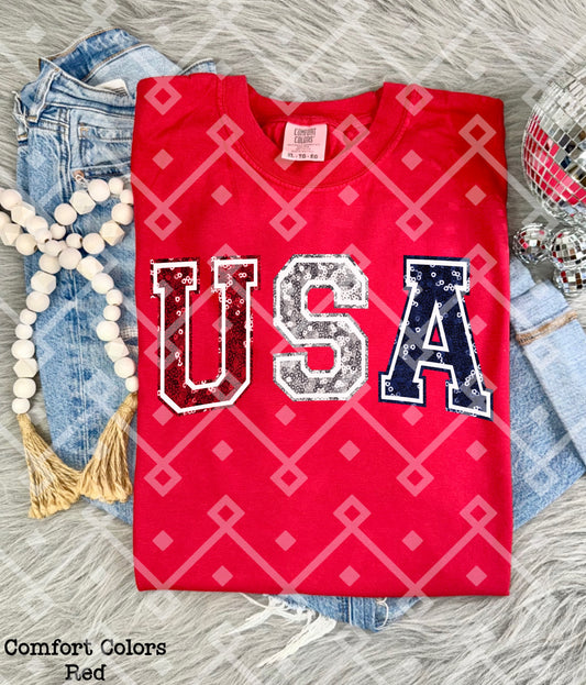 USA - Faux Sequin - Digital Download