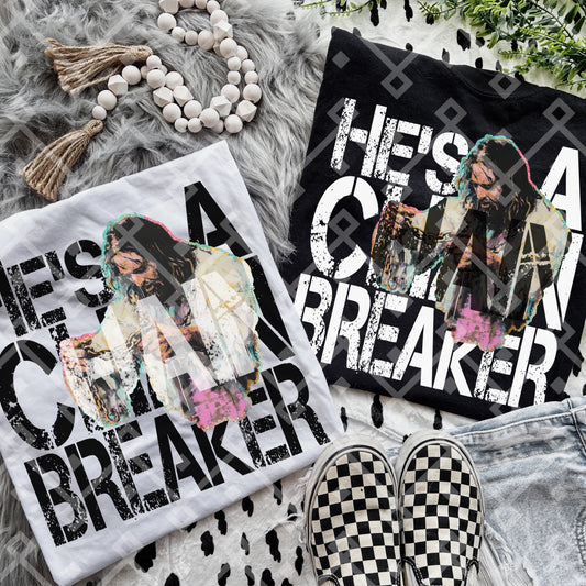 Chain Breaker - White + Black Font W/Pockets Included - Digital Download