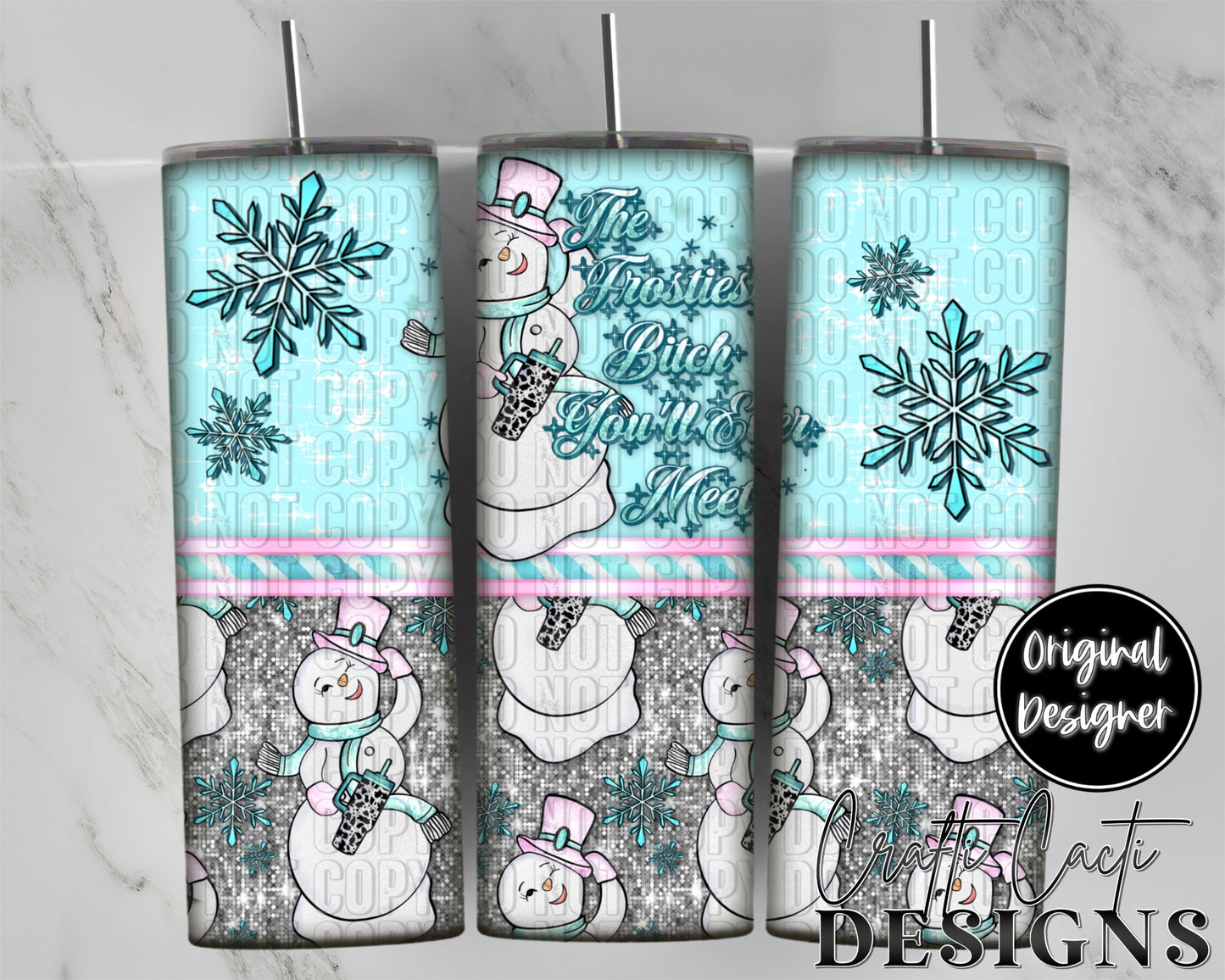 Frostiest B Tumbler Wrap Digital Download