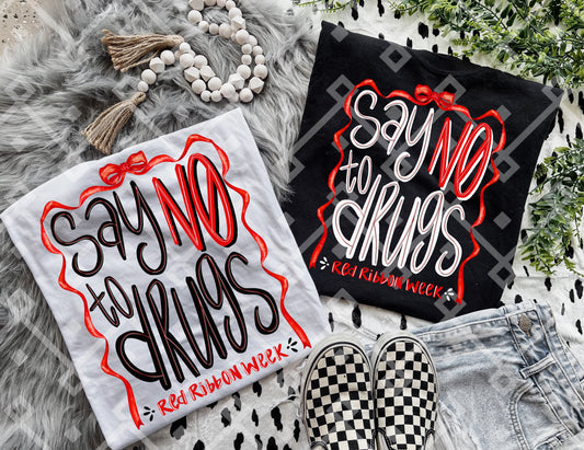Say No To Drugs Red Ribbon Week Digital Download