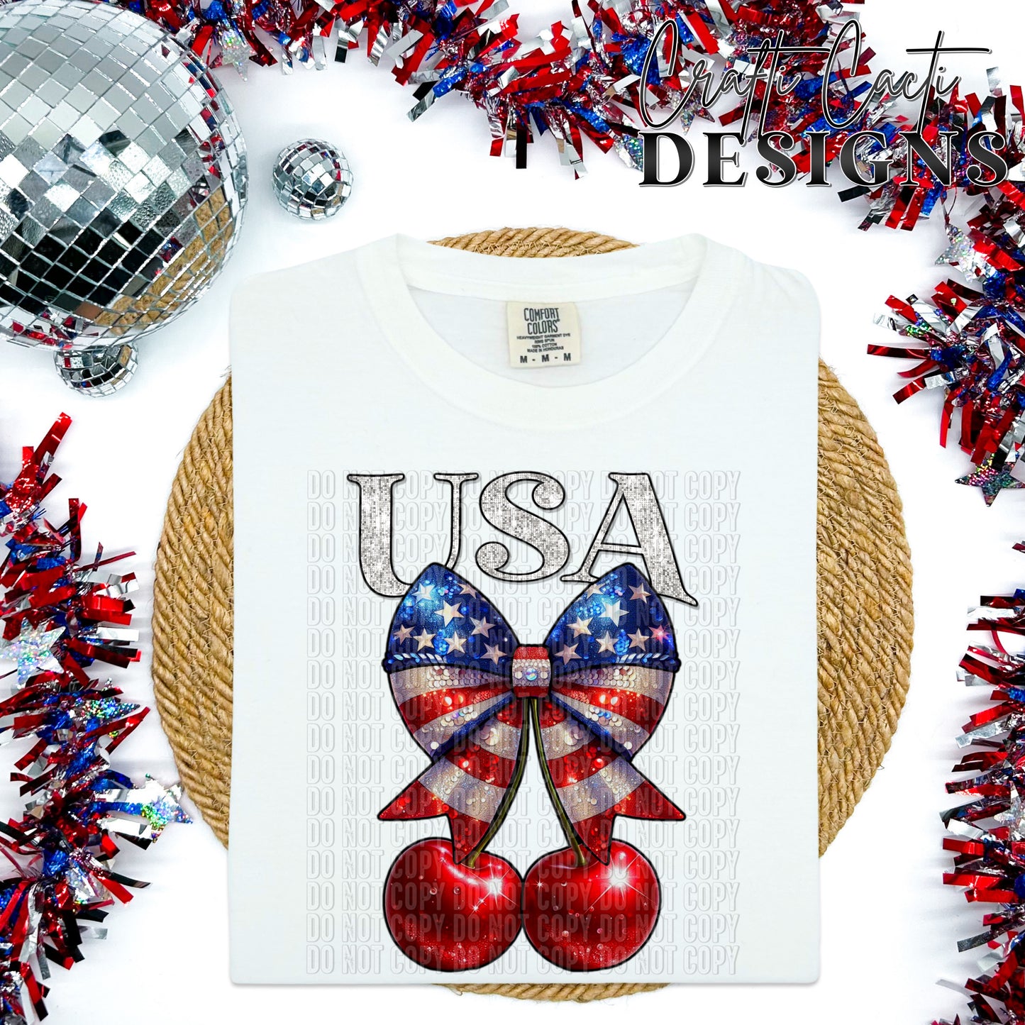 USA Patriotic Coquette Bow Digital Download