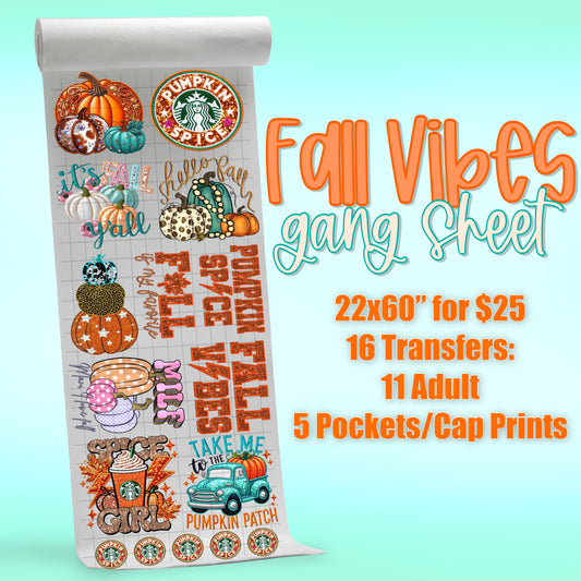 Fall Vibes Pre-Made Gang Sheet