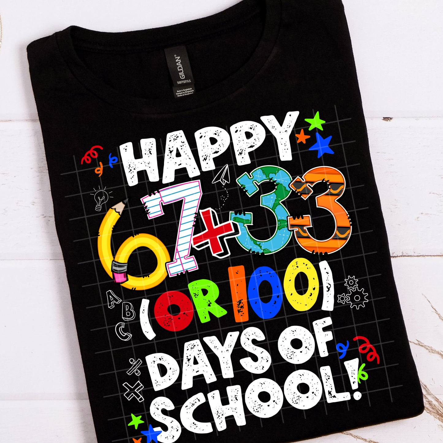 Happy 67 + 33 Days Of School Digital Download