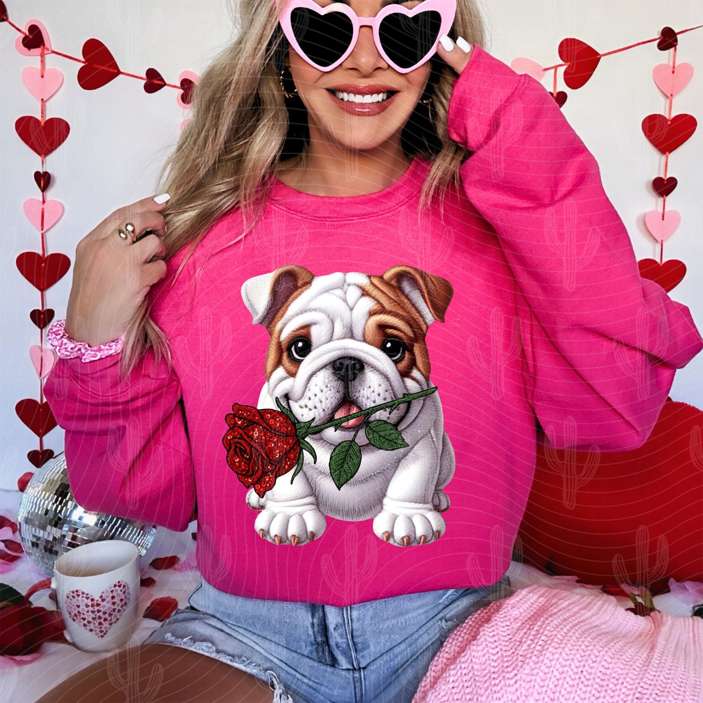 Valentines Day Dog Breeds - Faux Embroidery Digital Download