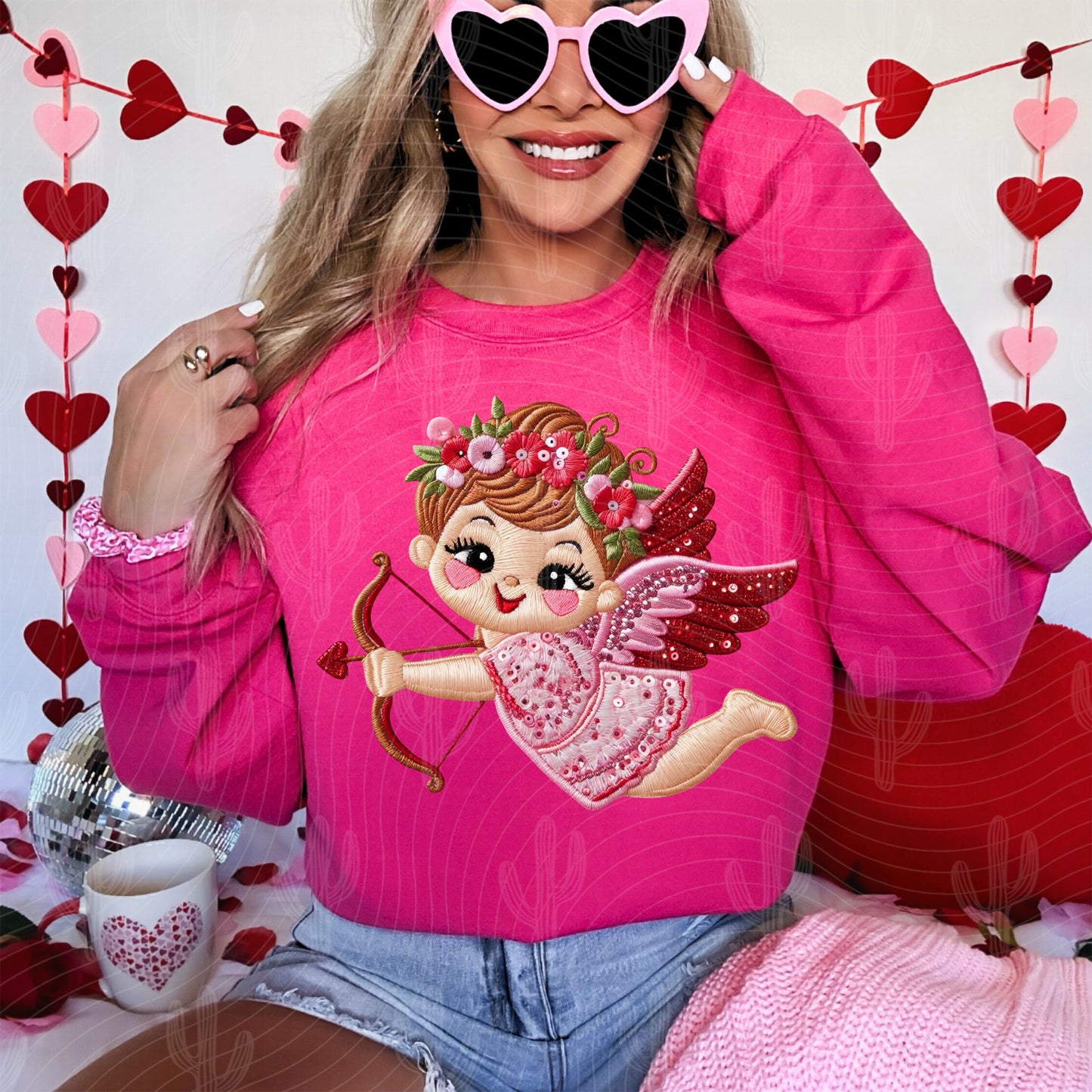 Cupid - Faux Sequin - Digital Download