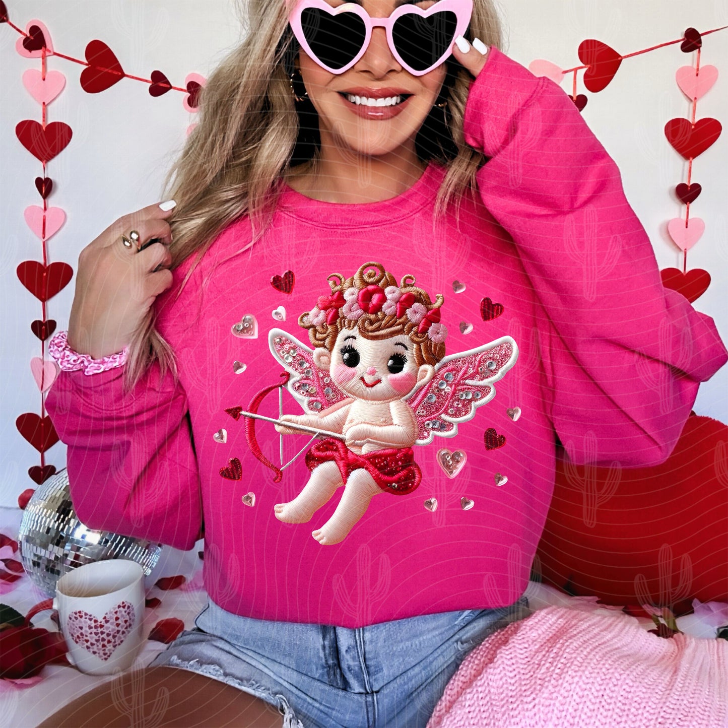 Cupid - Faux Sequin - Digital Download