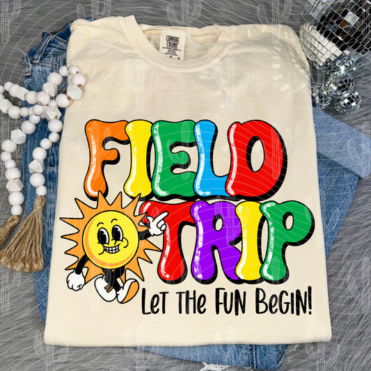 Field Trip Let The Fun Begin Digital Download (Black and White Fonts Included)