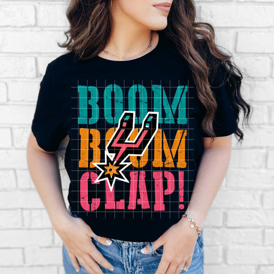 Boom Boom Clap Spurs Retro - Facebook Exclusive Digital Download