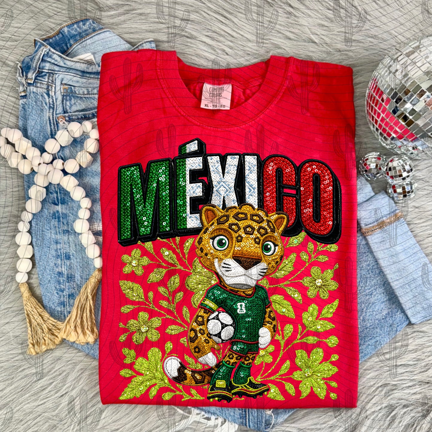 Mexico Zayu (With Floral & No Floral) - Faux Embroidery + Glitter Digital Download
