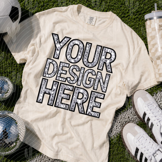 Ivory CC Tee Soccer Mock Up