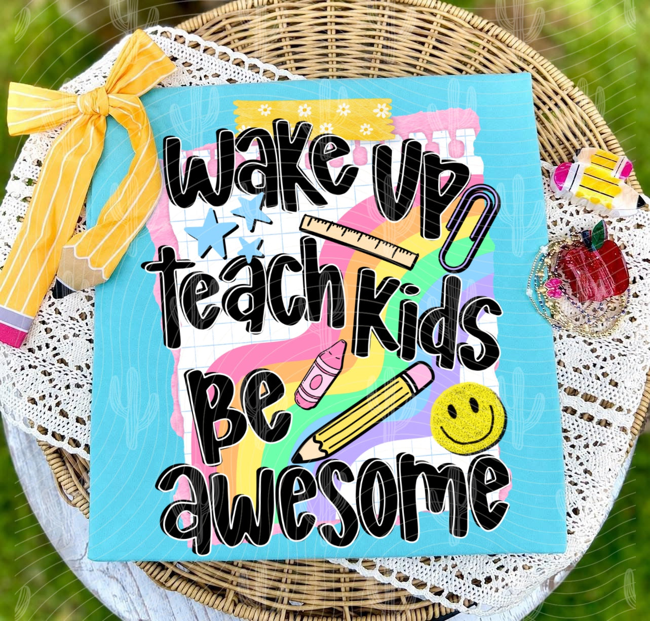 Wake Up Teach Kids Be Awesome -  Digital Download