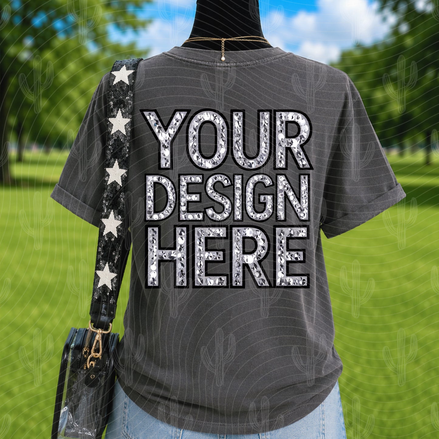 Pepper CC Tee Spirit Front + Back Mock Ups