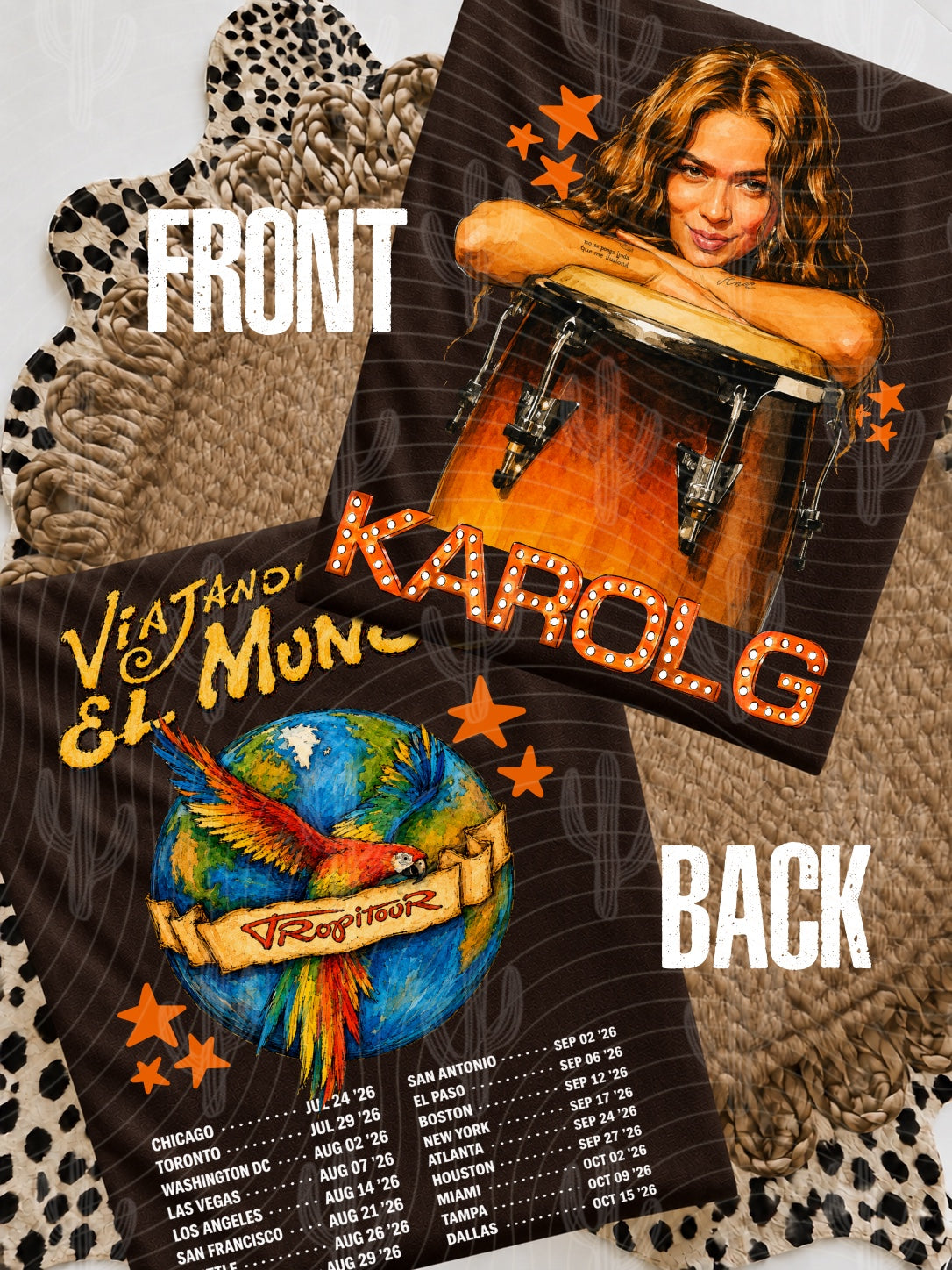 KG Tropicoqueta Tour (Front + Back Designs Included) - Facebook Exclusive Digital Download