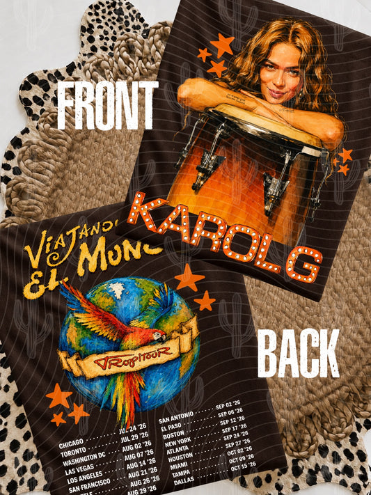 KG Tropicoqueta Tour (Front + Back Designs Included) - Facebook Exclusive Digital Download