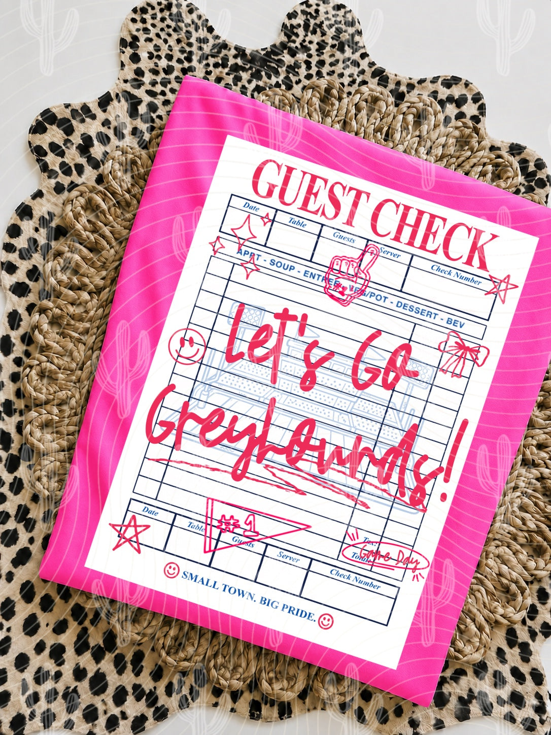 Guest Check “MASCOT” Spirit Design - Digital Download