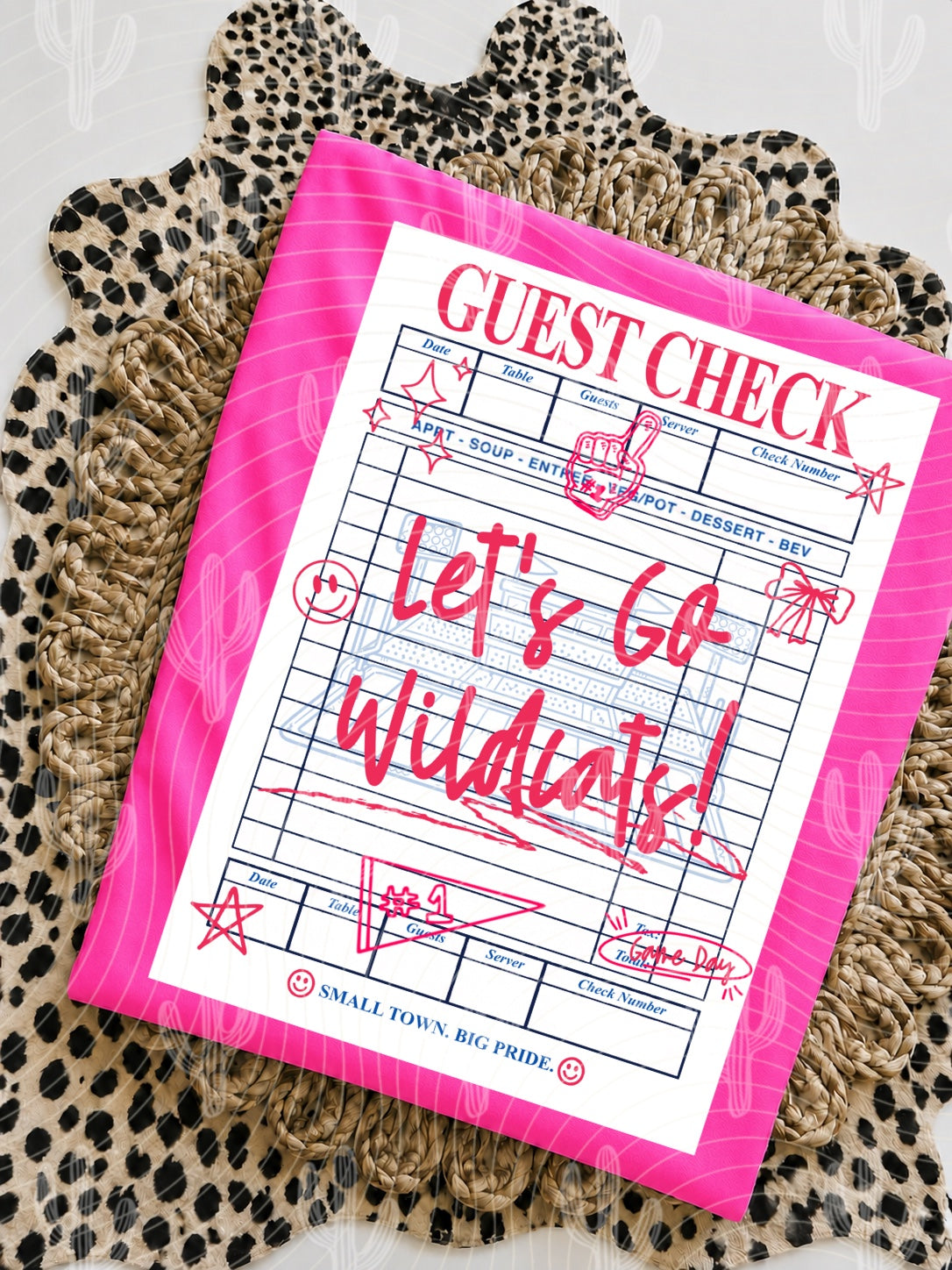 Guest Check “MASCOT” Spirit Design - Digital Download