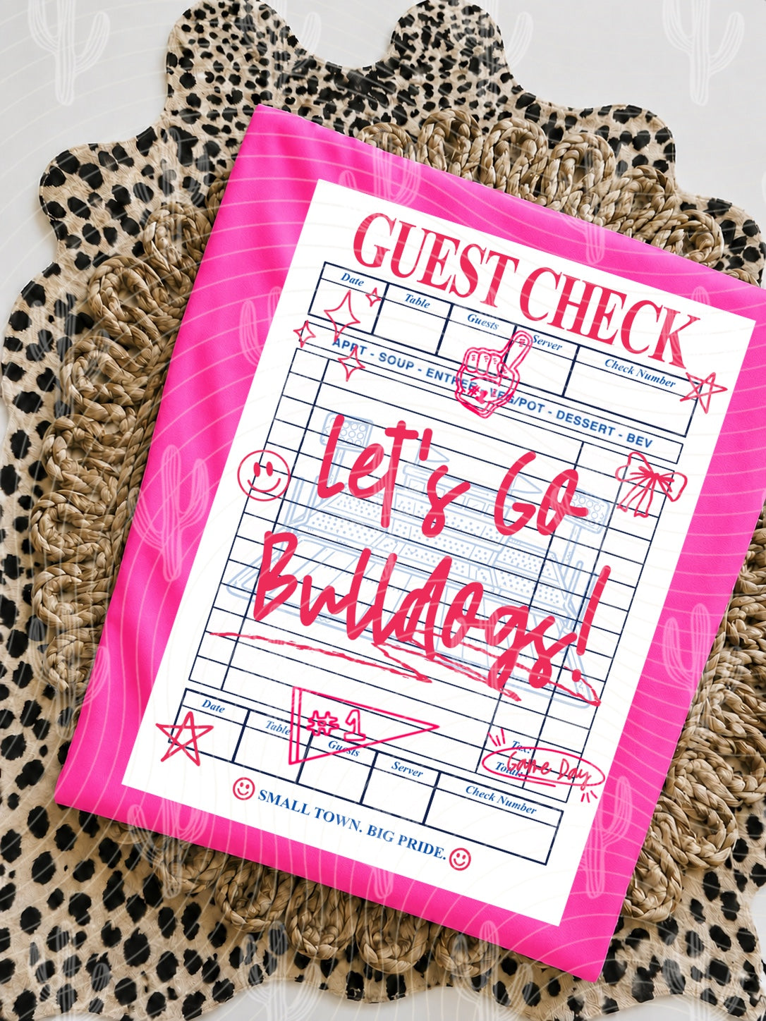 Guest Check “MASCOT” Spirit Design - Digital Download