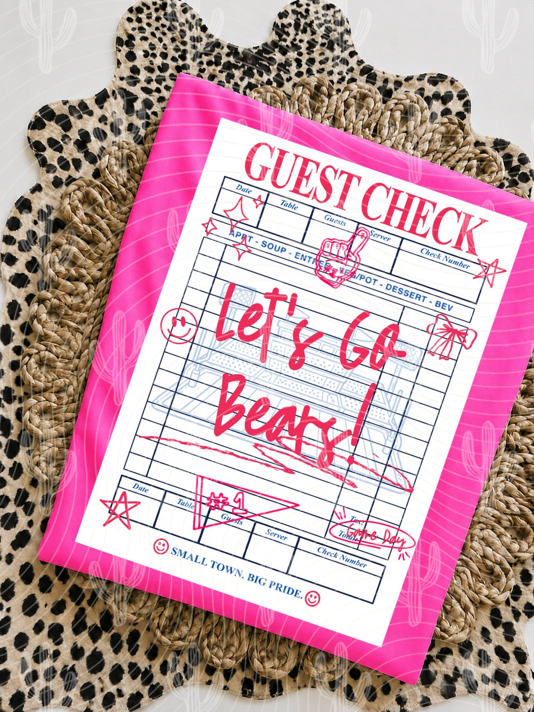 Guest Check “MASCOT” Spirit Design - Digital Download