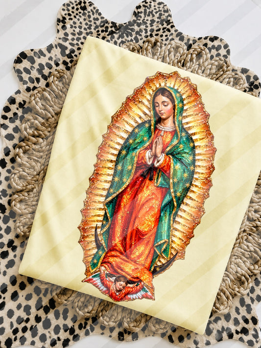 Virgin Mary Faux Paint - Hispanic - Digital Download