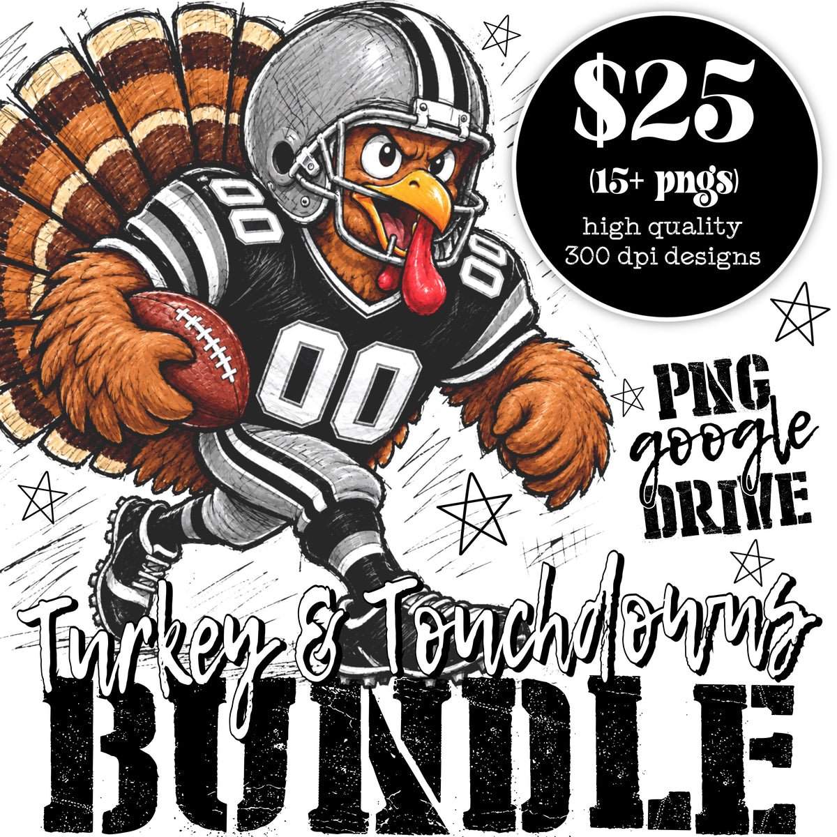 Turkey & Touchdowns Bundle **Google Drive**