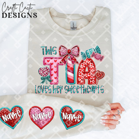 This TIA Loves Her Sweethearts - 2 Options Available - Faux Embroidery Digital Download