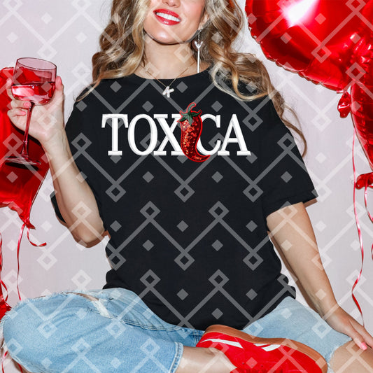 Toxica - Faux Embroidery + Sequin - Digital Download