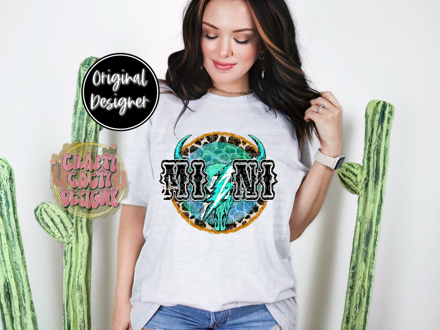 Mini - Turquoise Bull Skull Digital Download