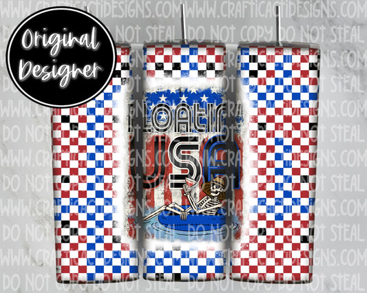 Floatin USA Tumbler Wrap Digital Download