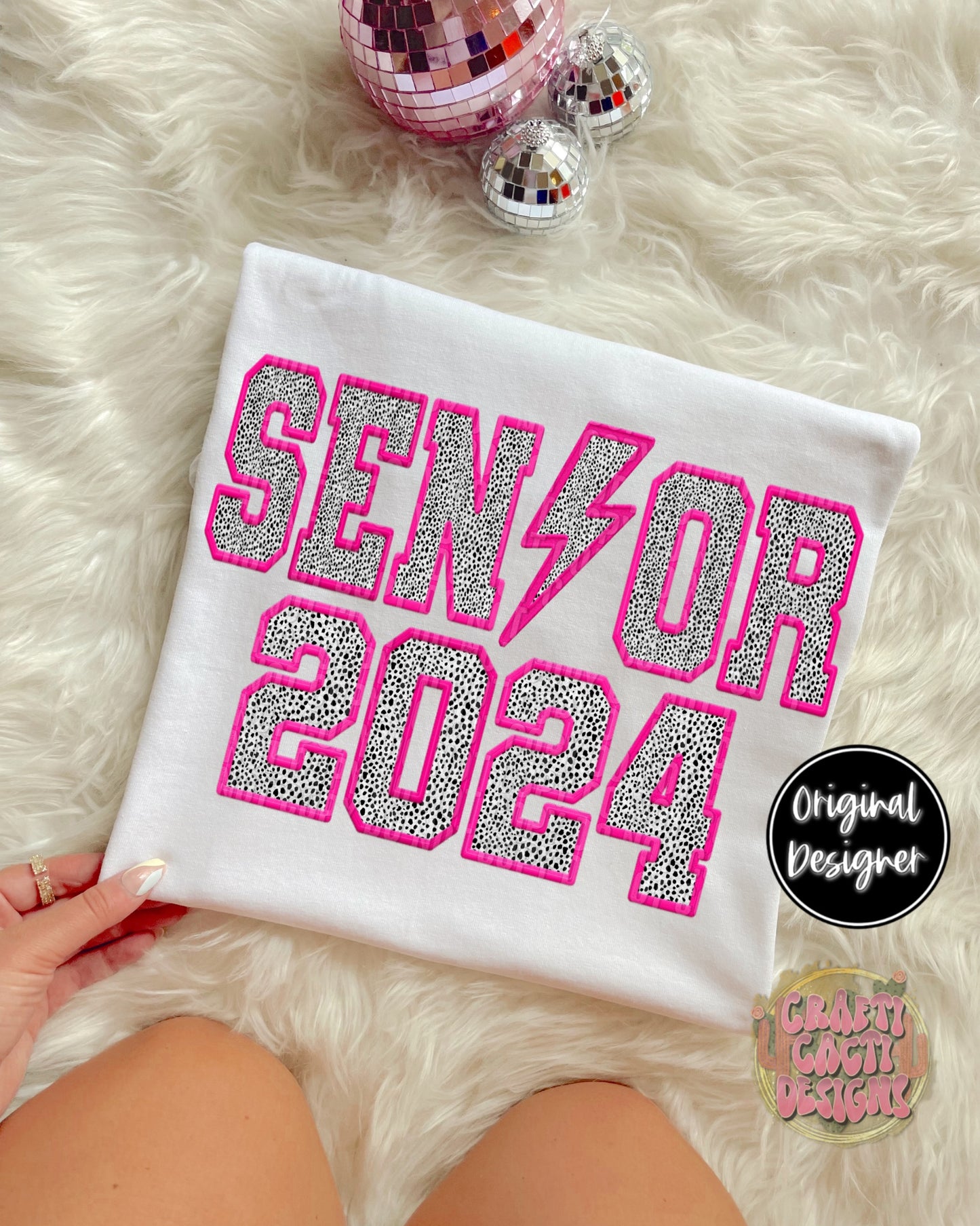 Senior 2024 Faux Embroidery Digital Download