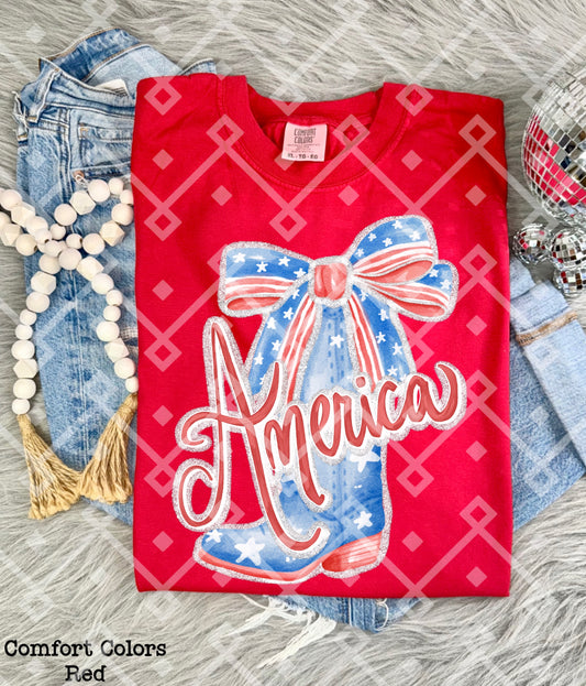 America Cowgirl Boot Digital Download
