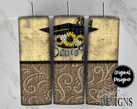 Senior 2024 Sunflower Tumbler Wrap Digital Download