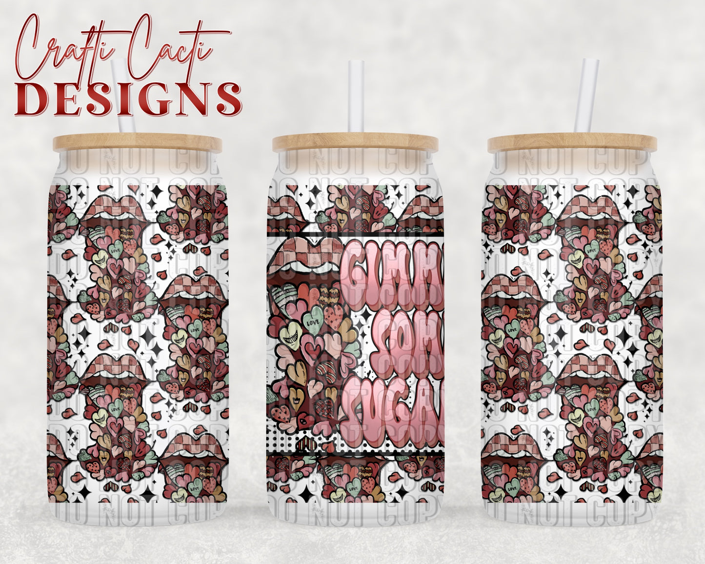 Gimme Some Sugar 16 oz Tumbler Wrap Digital Download