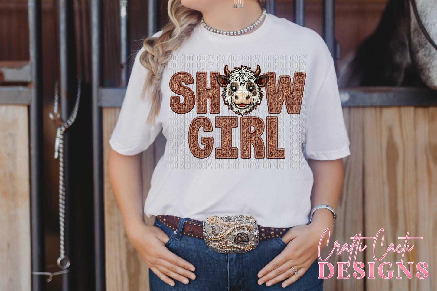 Brown Cow Show Girl Digital Download