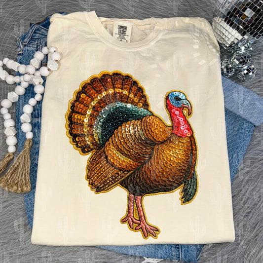 Turkey Faux Sequin Digital Download