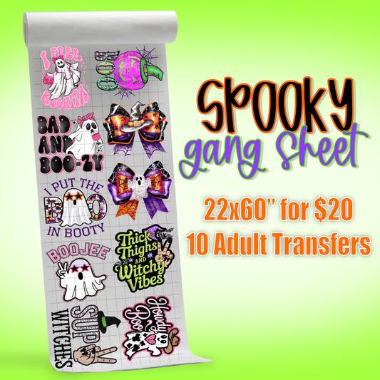 Spooky Halloween Pre-Made Gang Sheet