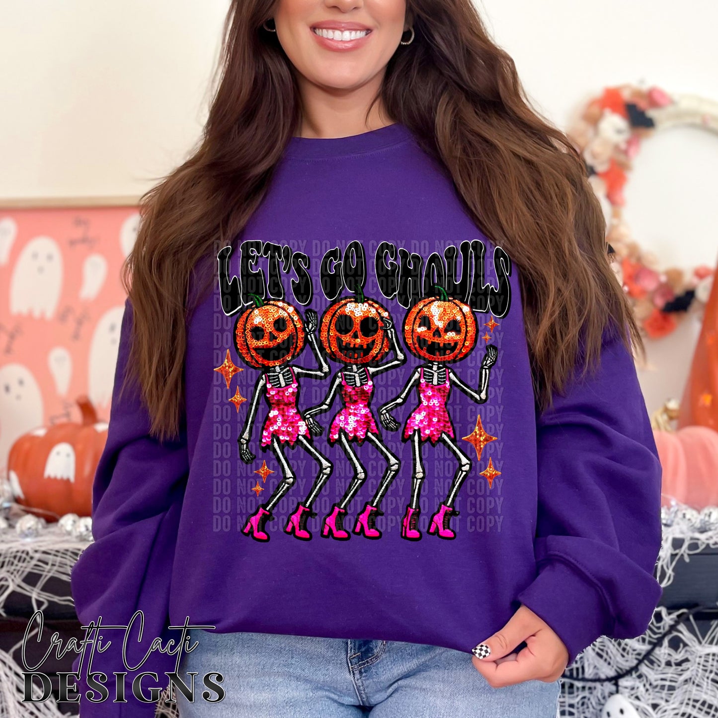 Let's Go Ghouls - Black Font Digital Download