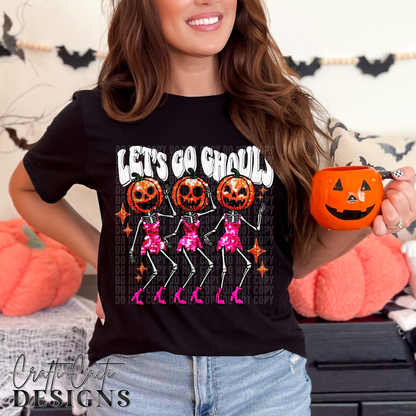 Let's Go Ghouls - White Font Digital Download