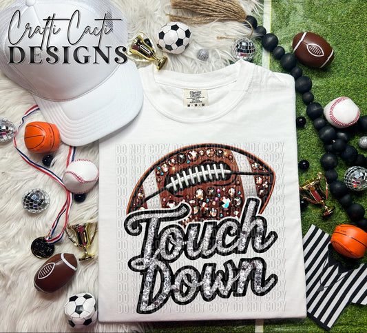 Faux Bling Touch Down Digital Download