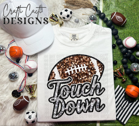 Faux Sequin Touch down Digital Download