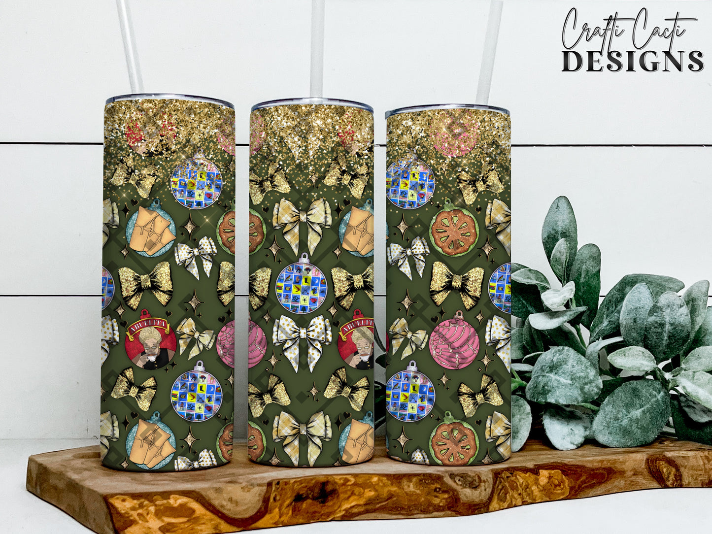 Mexican Ornaments Tumbler Wrap - Hispanic - Digital Download