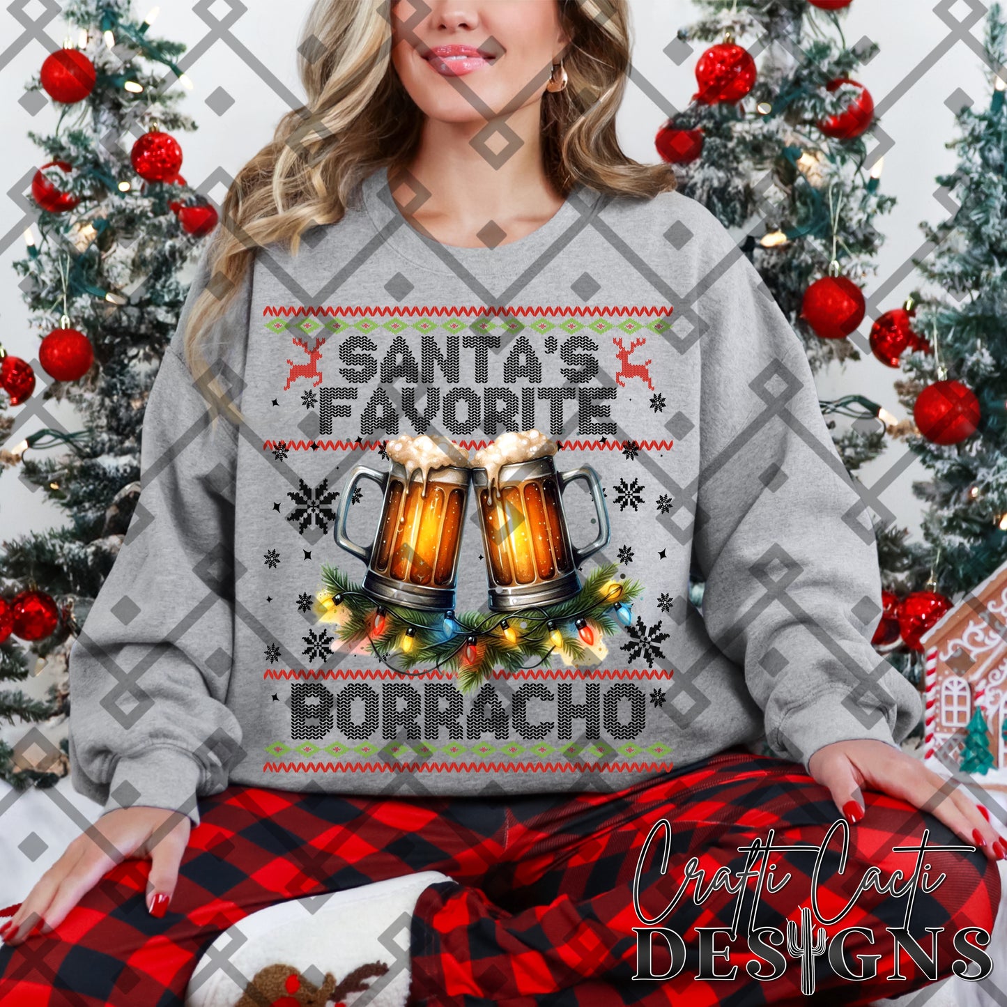 Santa's Favorite Borracho - Hispanic - Digital Download