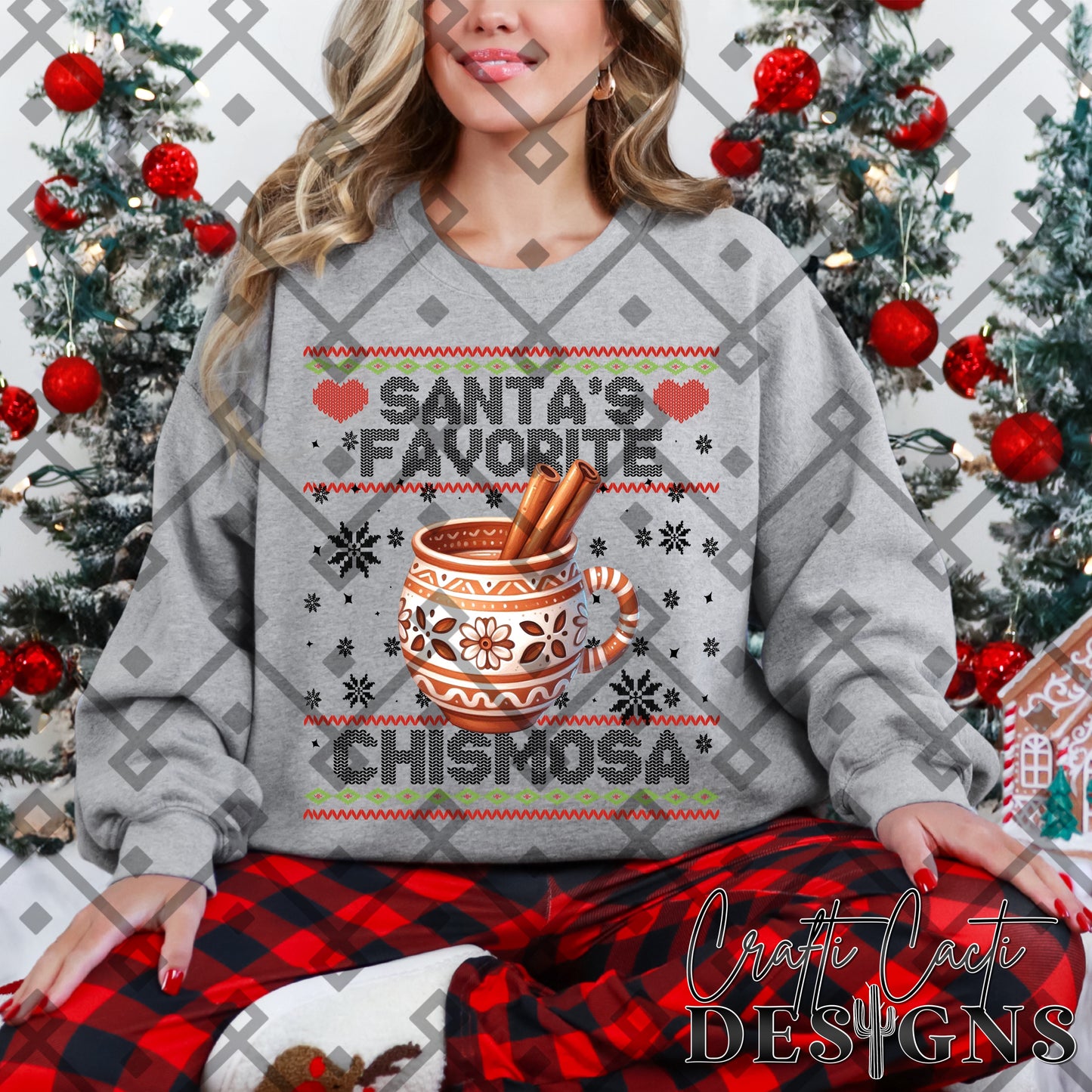 Santa's Favorite Chismosa W/ Cantarito Cup - Hispanic - Digital Download