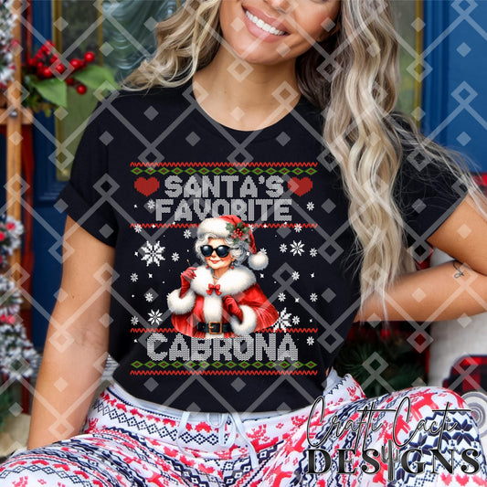 Santa's Favorite Cabrona - Hispanic - Digital Download